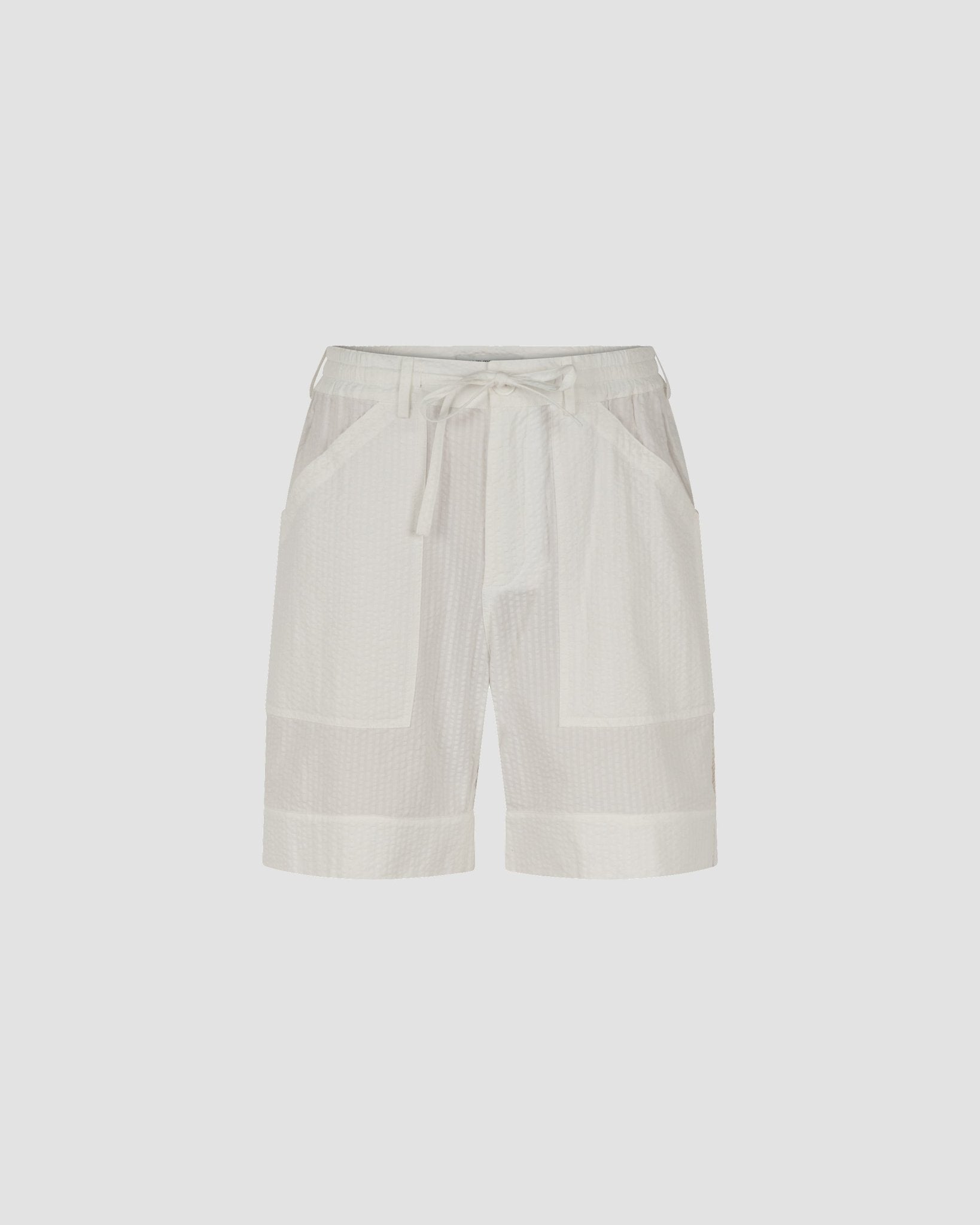 Riviera Shorts - Blanc - Wave Texture