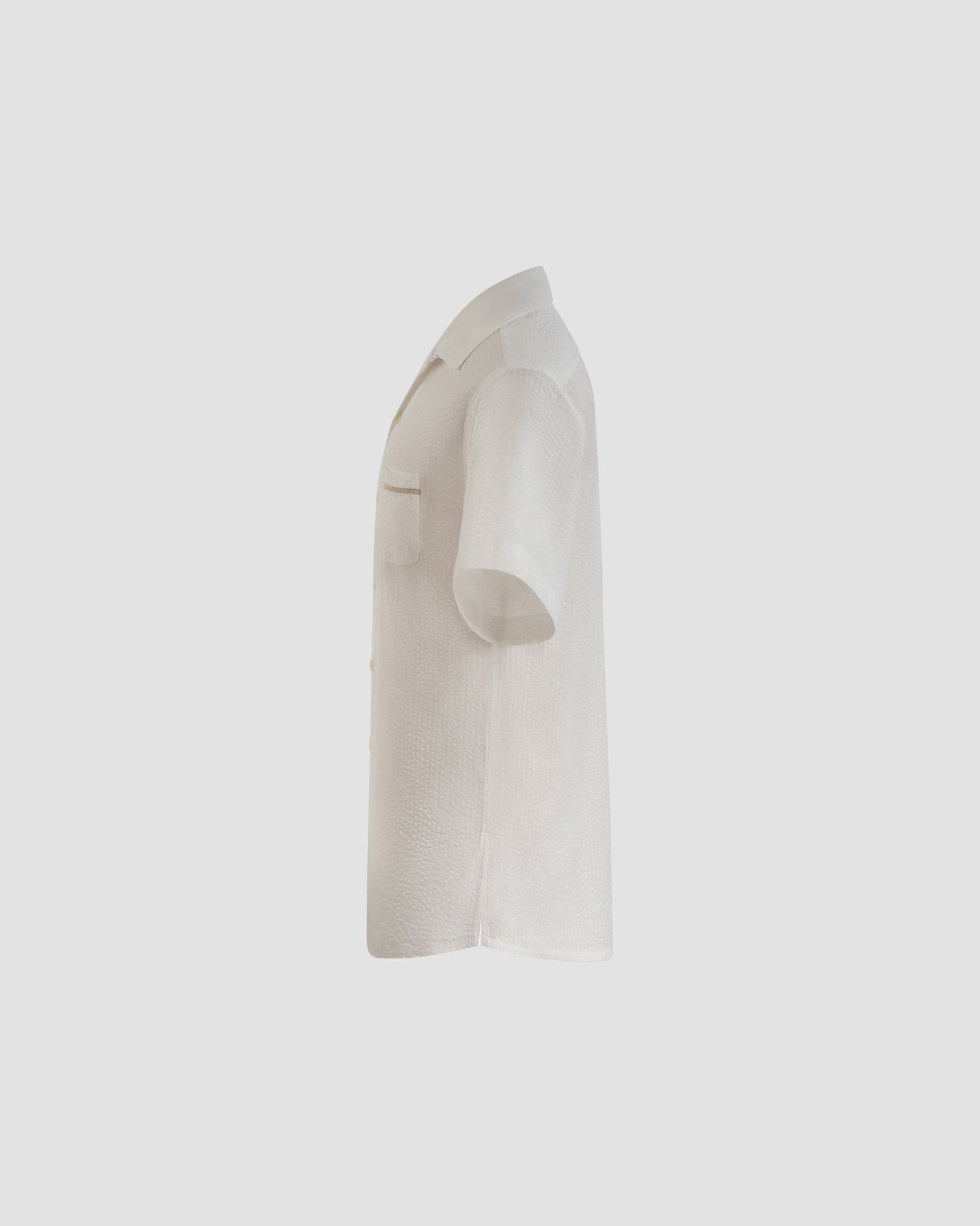 Sair Shirt - Blanc - Wave Texture