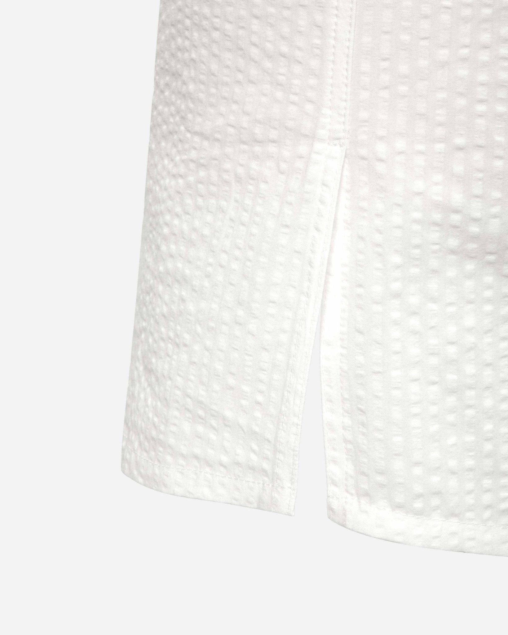 Sair Shirt - White - Wave Texture