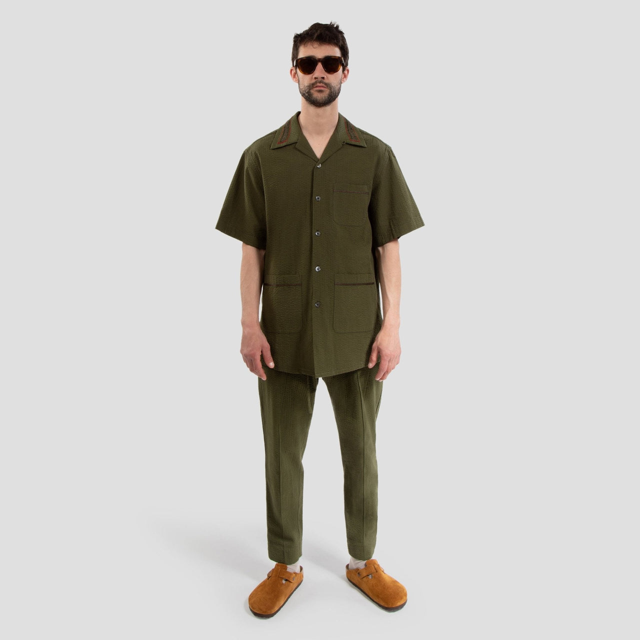 Sair Shirt - Couture Vert - Wave Texture