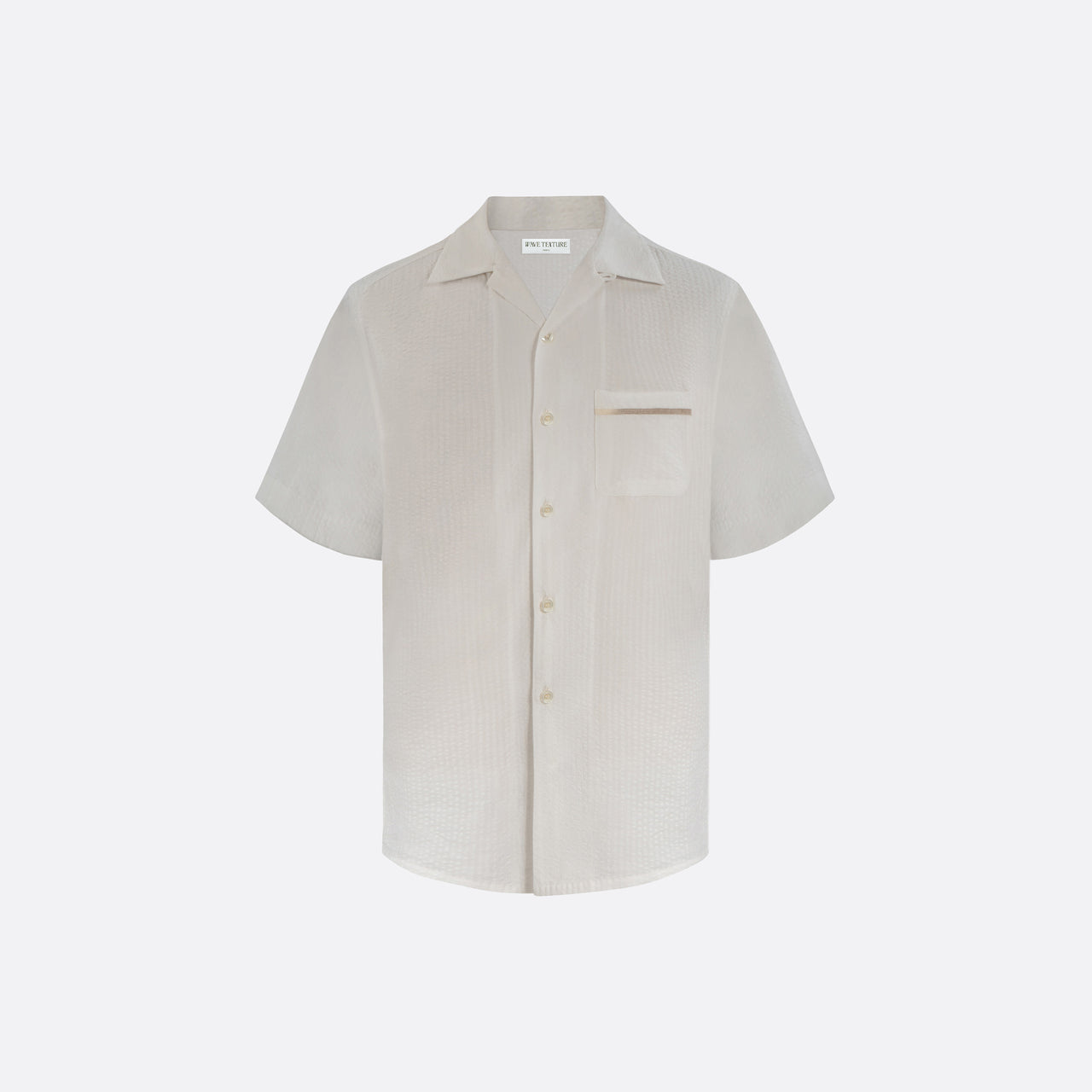 Sair Shirt - White - Wave Texture